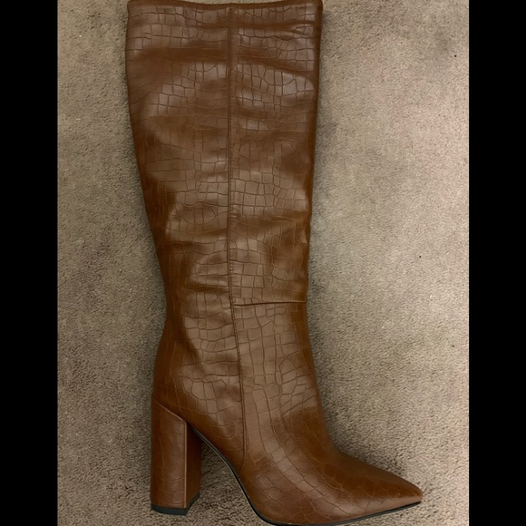 NEW BLACK KNEE HIGH BOOTS - Picture 11 of 13